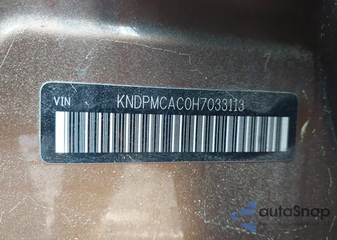 2017 Kia Sportage Lx из США, поврежденный, VIN KNDPMCAC0H7033113